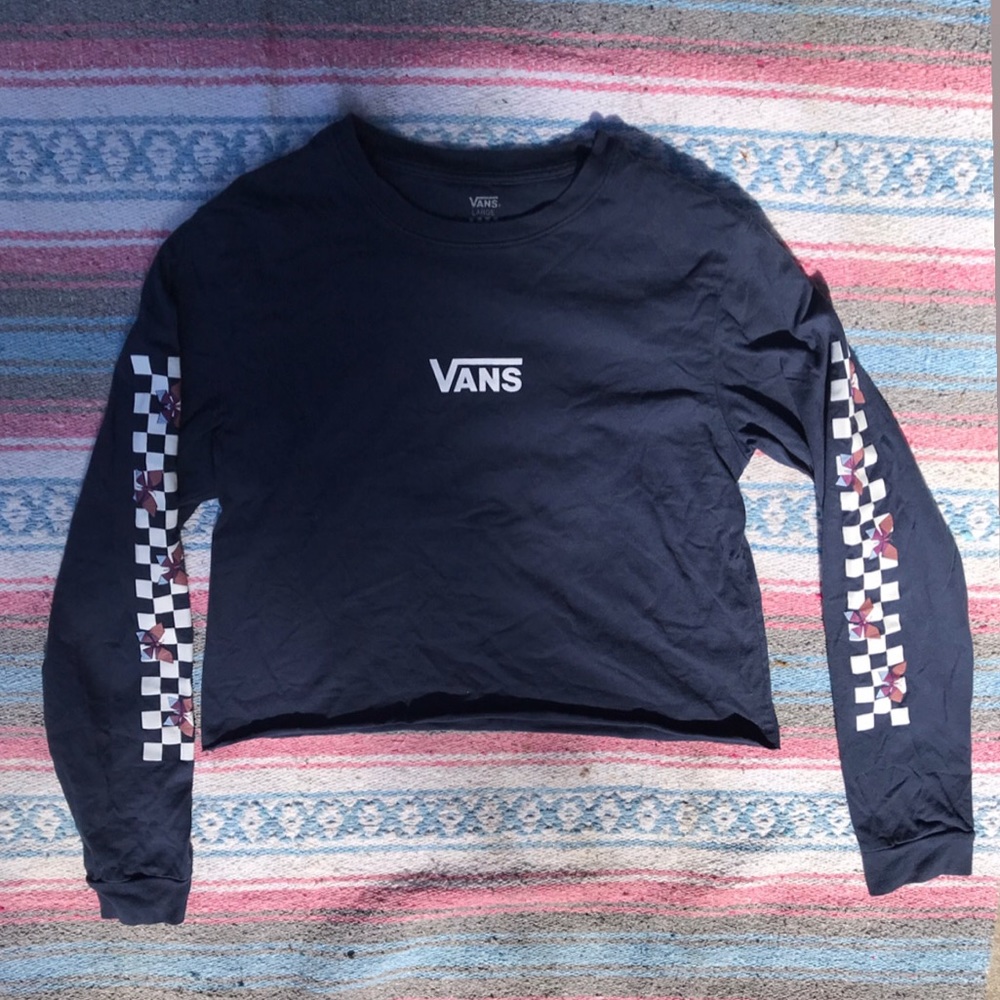 Vans long sleeve crop top